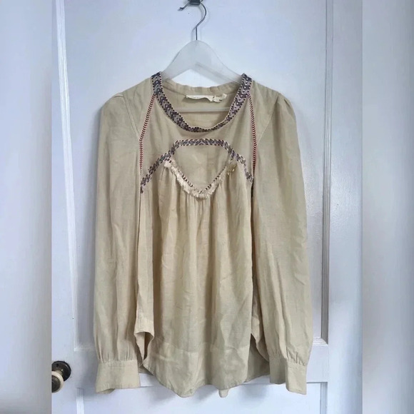 Isabel Marant Etoile Boho Chic Peasant Embroidered Blouse Tunic Top - Picture 1 of 6